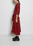 Wool Gauze Gingham Check Dress