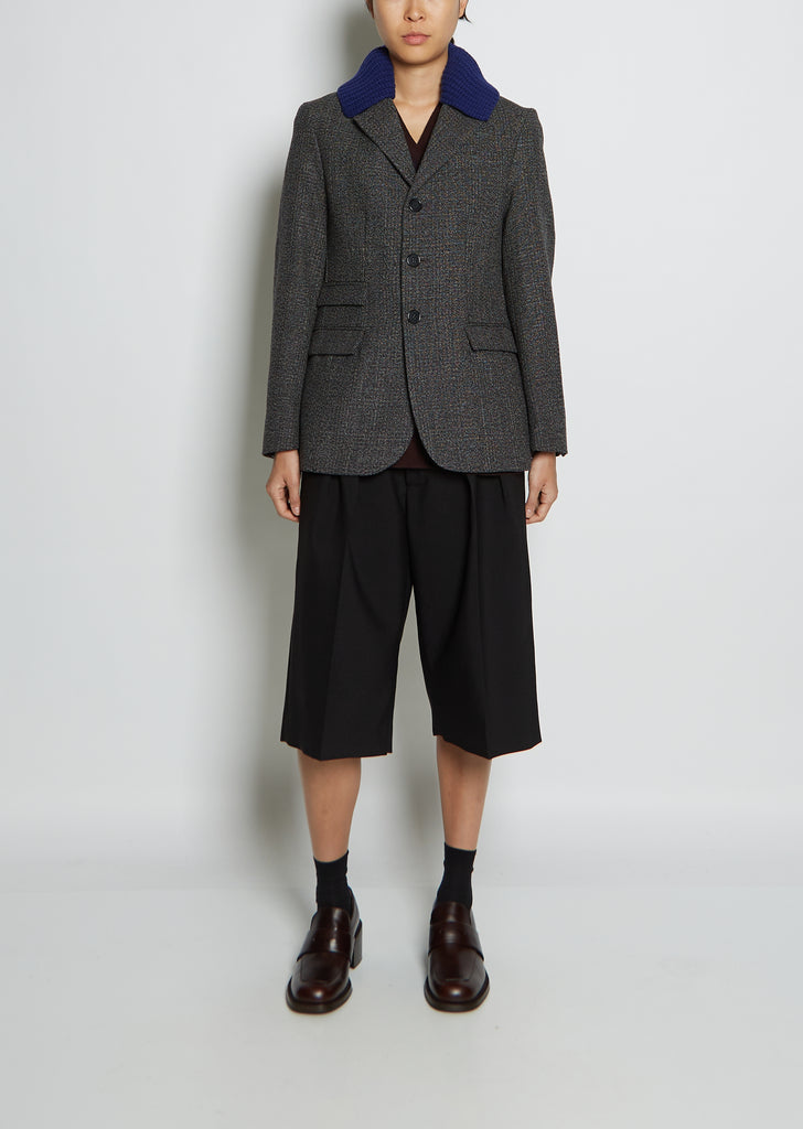 Wool & Cotton Blazer Jacket