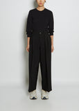 Pleated Twill Trousers