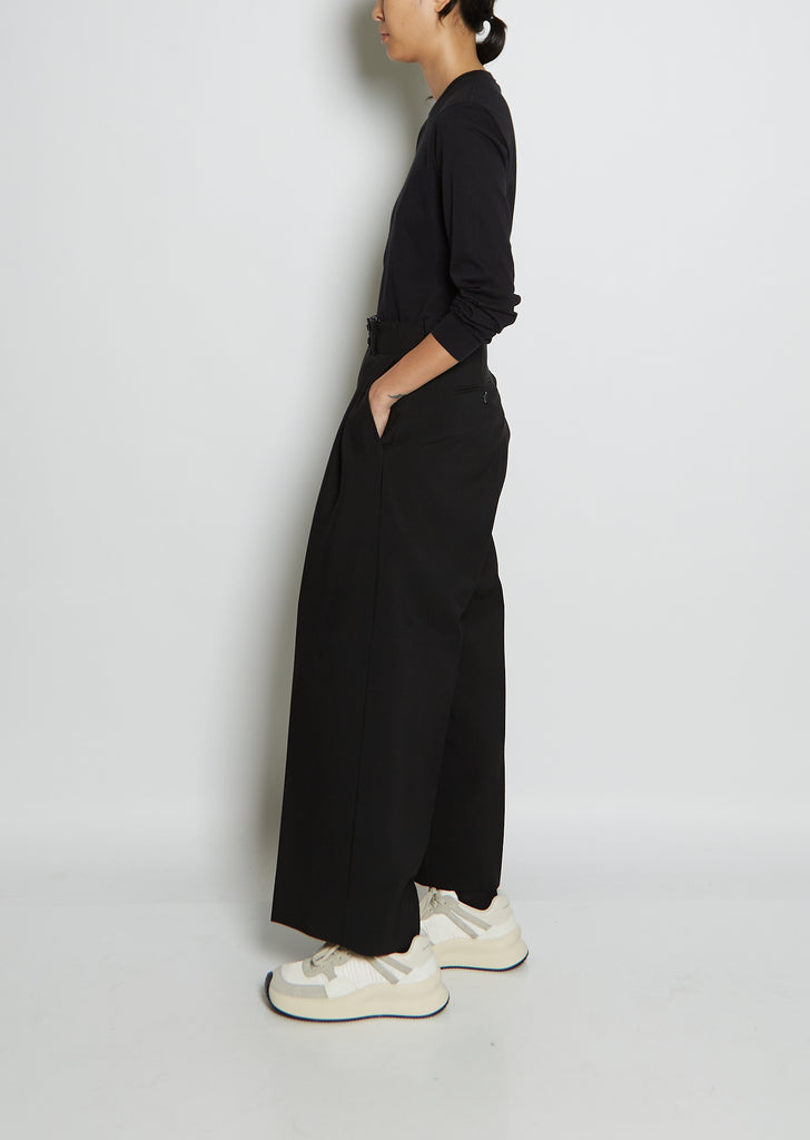 Pleated Twill Trousers