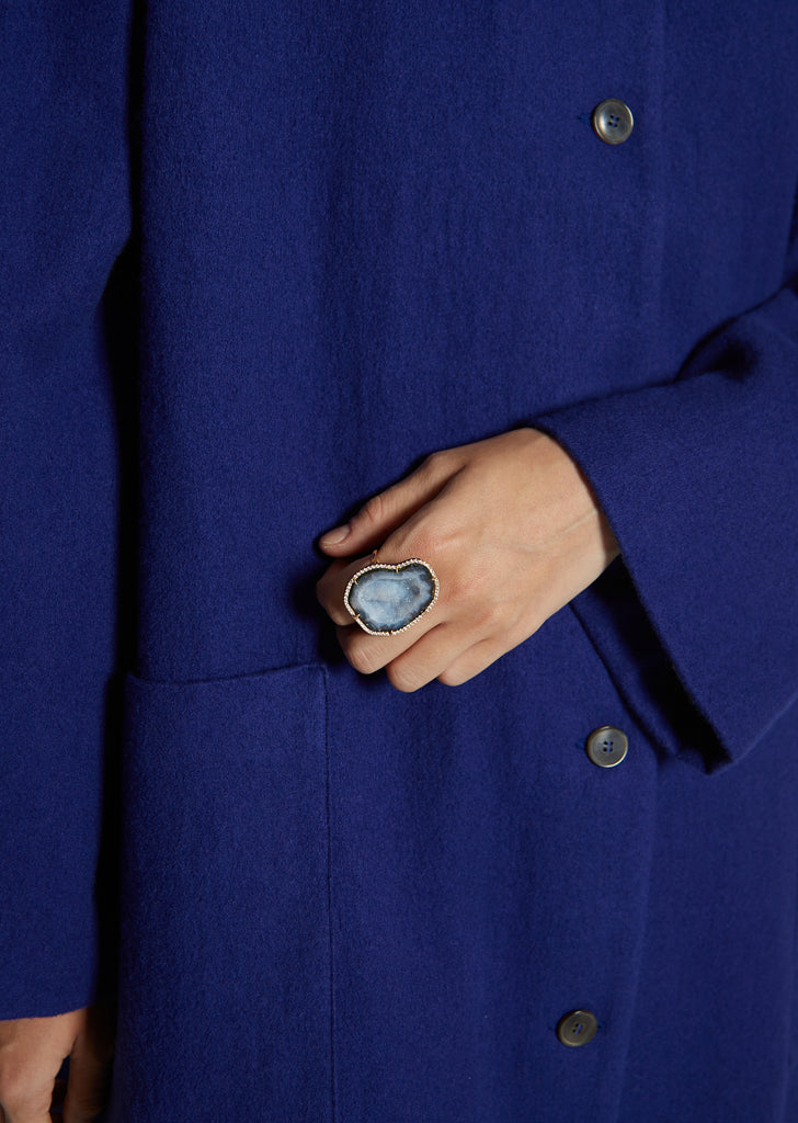 Blue Rocky Ring
