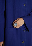 Blue Rocky Ring