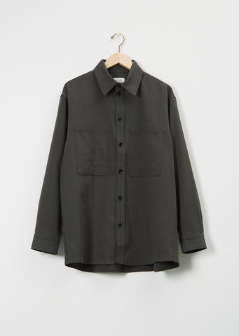 Men's Straight Collar Cotton Shirt