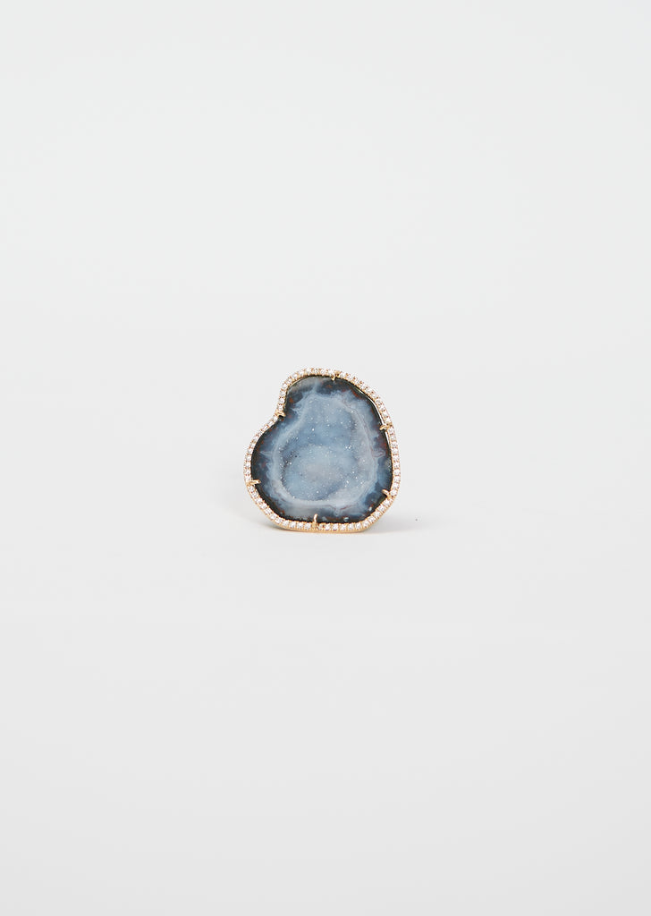 Blue Rocky Ring