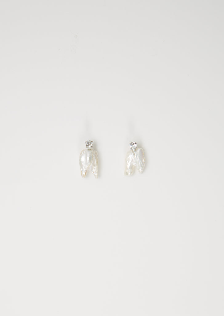 Winged Baroque Pearl Earrings