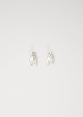 Winged Baroque Pearl Earrings