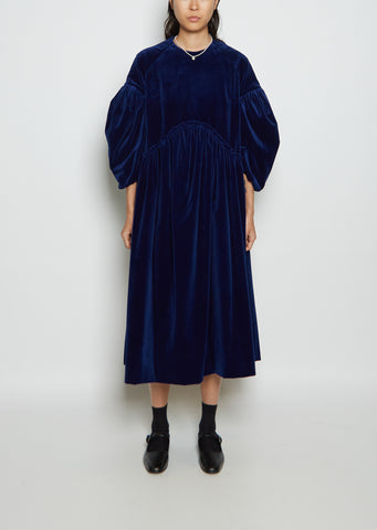 Signature Velvet Smock Dress