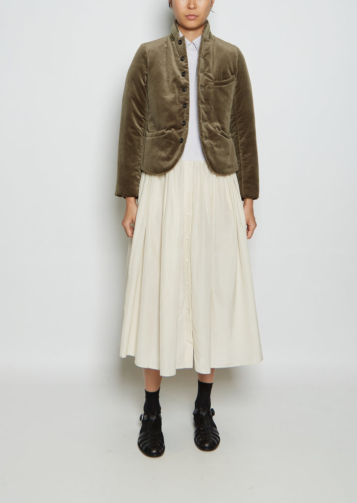 Jane Padded Cotton Velvet Jacket