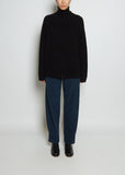 Alisia Cashmere Turtleneck — Black