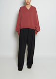 Ghia Lambswool Rounded V-Neck