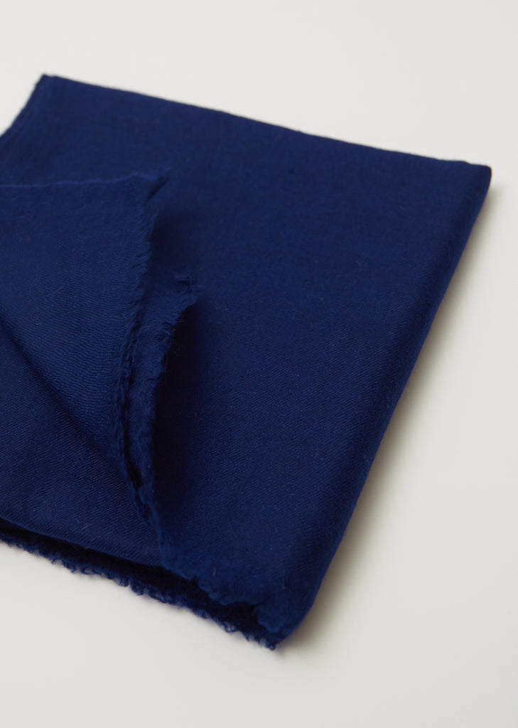 Cashmere Scarf — Denim Blue