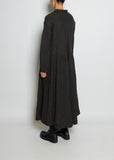Wool Tartan Collared Dress