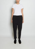 Cotton Blend Jersey Pantalone New Basic JP — Almost Black