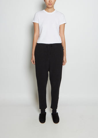 Cotton Blend Jersey Pantalone New Basic JP — Almost Black