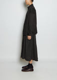 Cotton Short Collar Shirt TS — Black