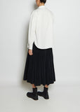 Cotton Short Collar Shirt TS — Milk
