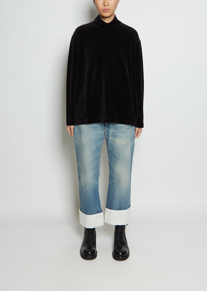 Velvet Long Sleeve Top