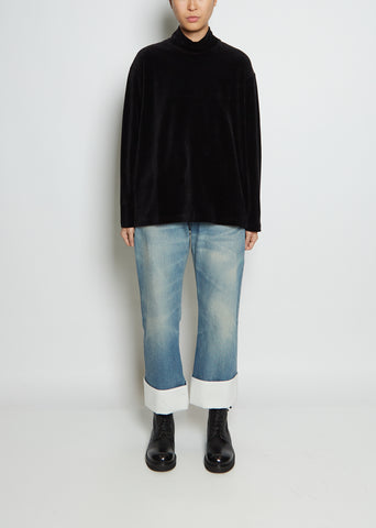 Velvet Long Sleeve Top