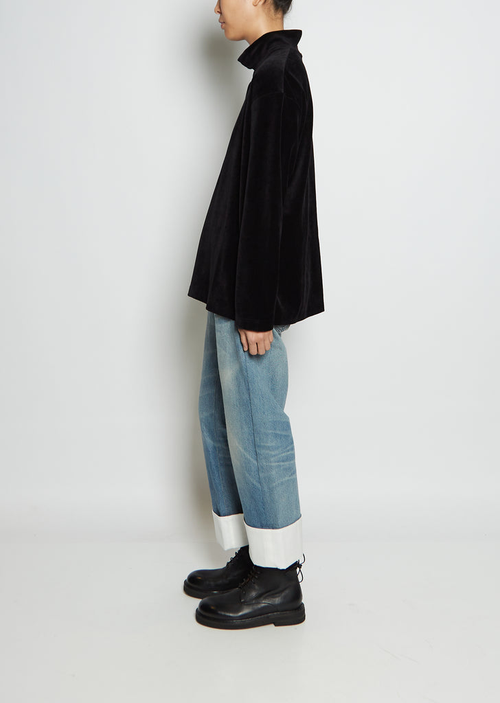 Velvet Long Sleeve Top
