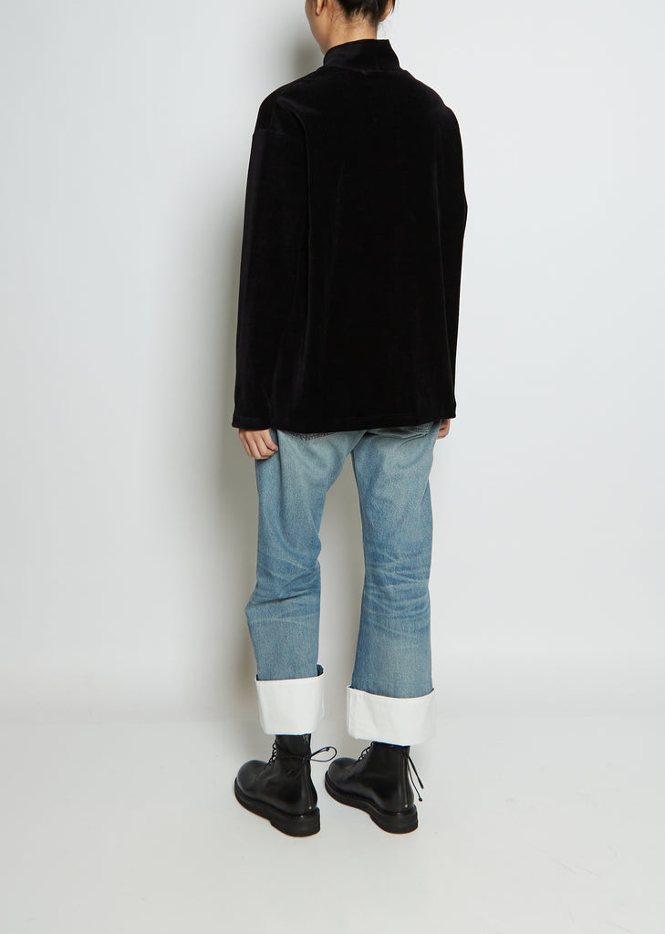 Velvet Long Sleeve Top