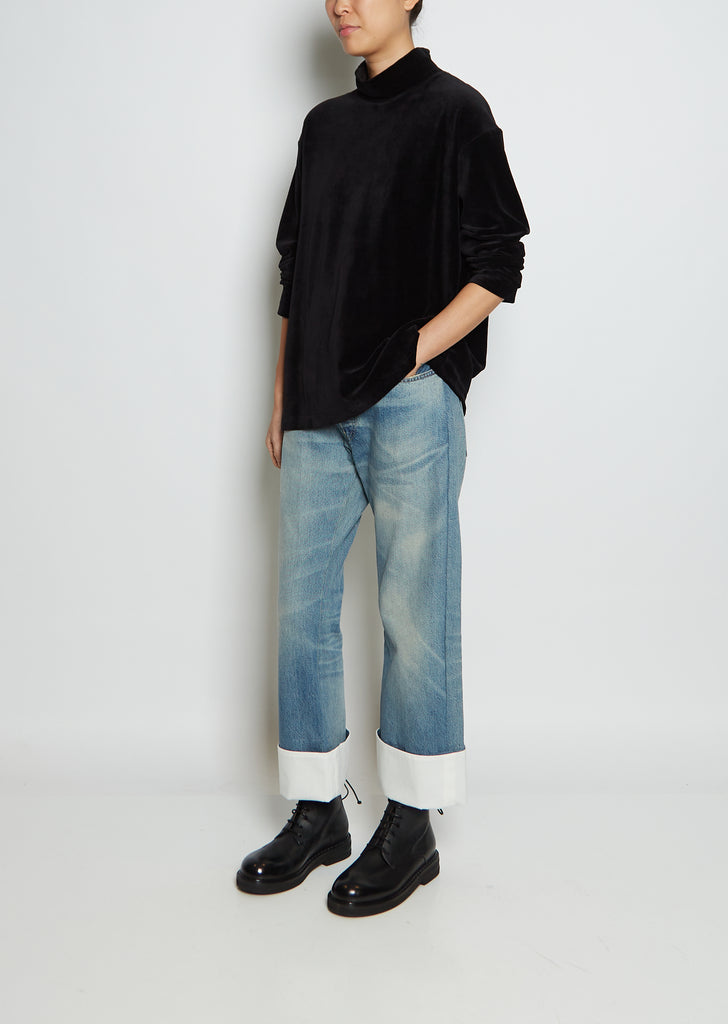 Velvet Long Sleeve Top