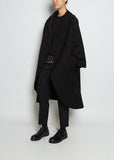 Oversized Wool Drape Coat