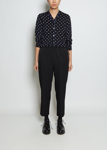 Wool Straight Leg Trouser