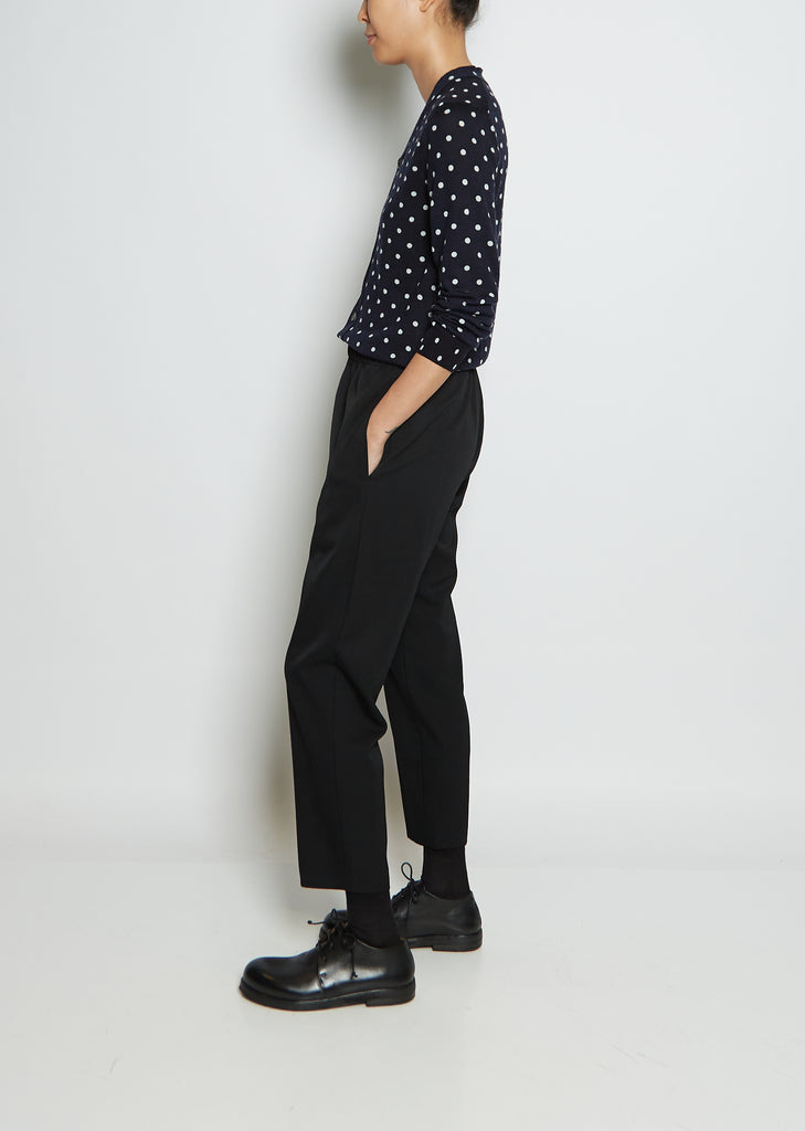 Wool Straight Leg Trouser