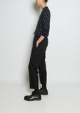Wool Straight Leg Trouser