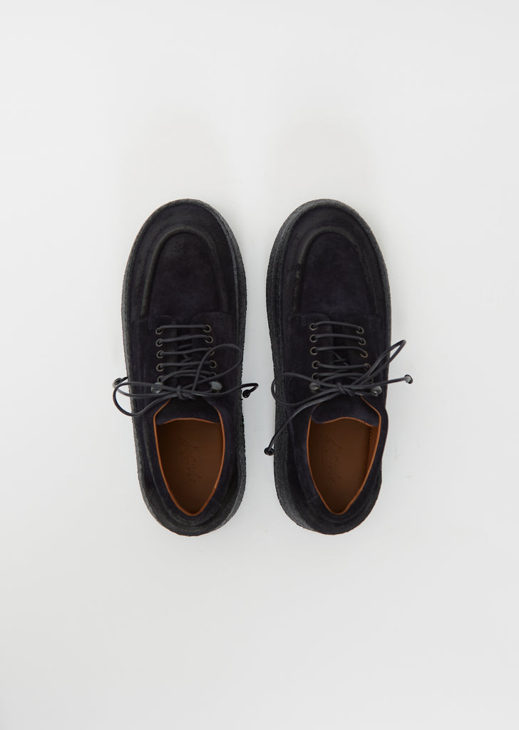 Parapana Suede Derby — Blu Notte (Midnight Blue)