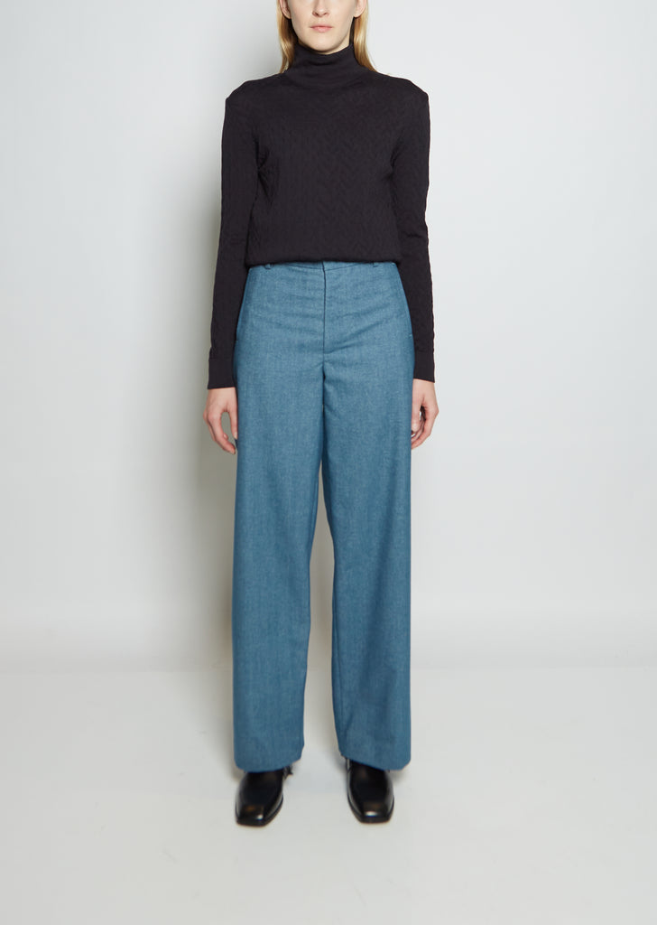 Cotton Denim Heddles Trousers