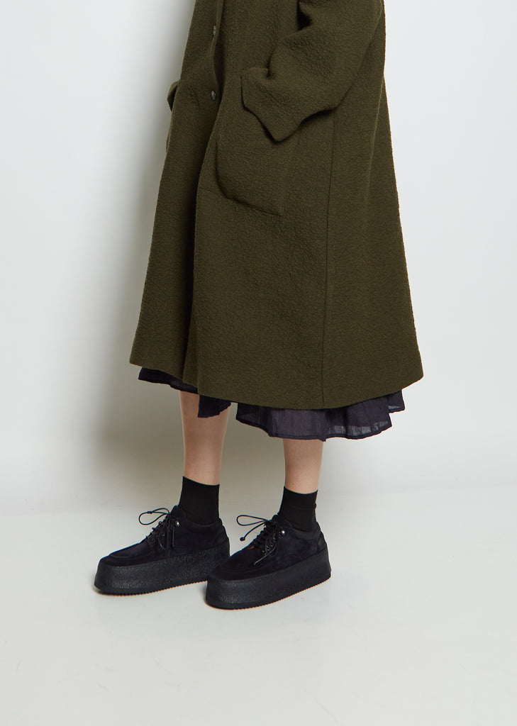 Parapana Suede Derby — Blu Notte (Midnight Blue)