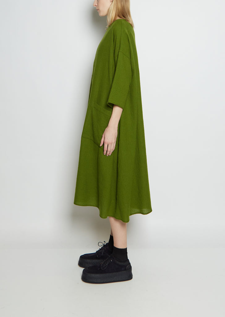 Wool Pocket Tunic Dress
