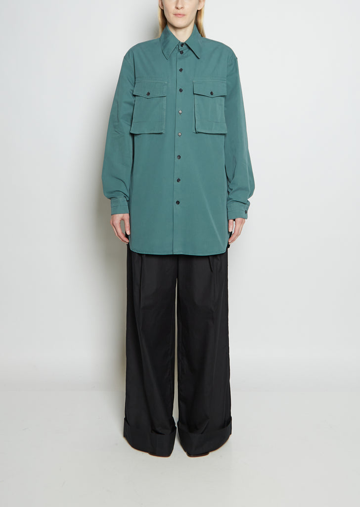 Unisex Cotton Military Shirt