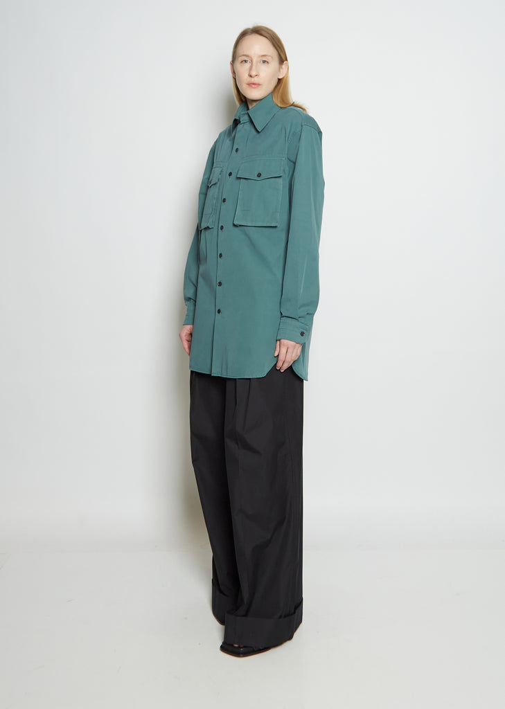 Unisex Cotton Military Shirt