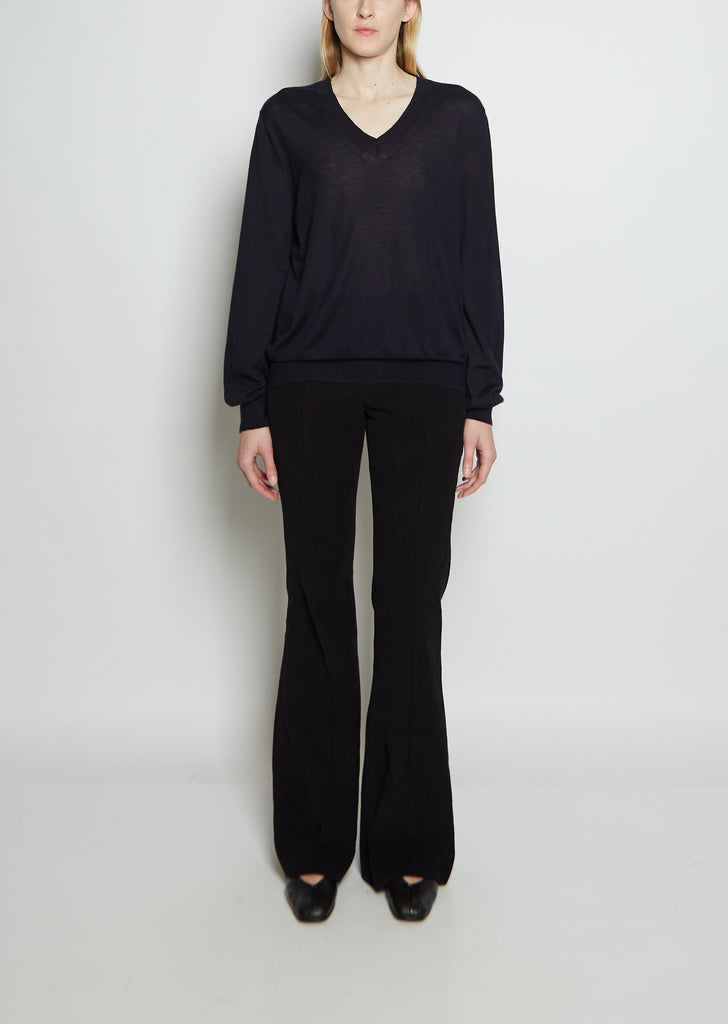 Stockwell Cashmere Top — Dark Navy