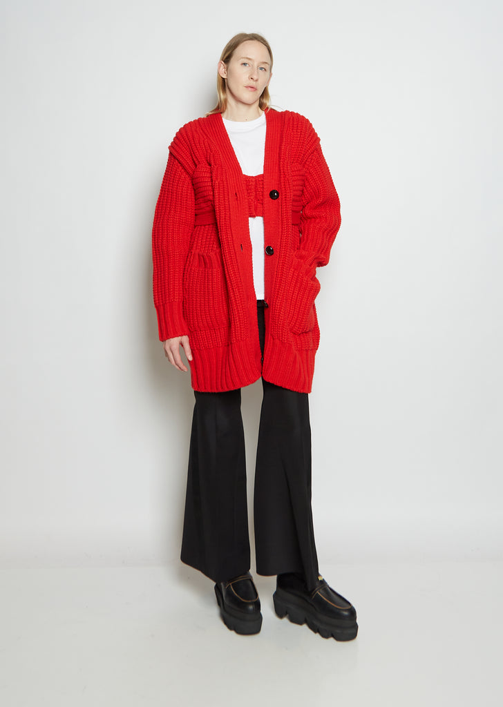 Wool Knit Cardigan