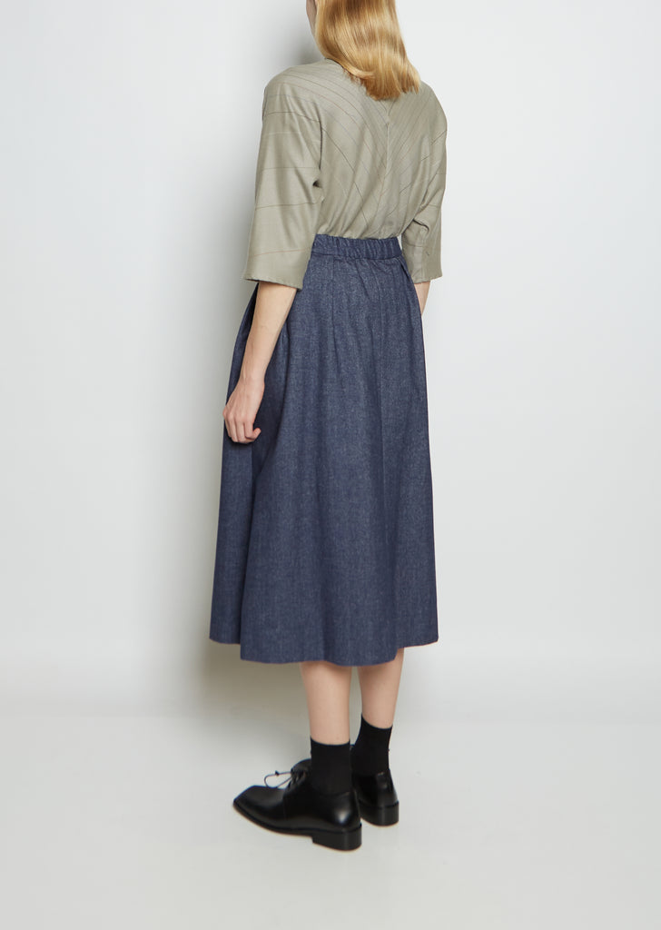Cotton Denim Spinning Skirt