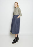 Cotton Denim Spinning Skirt