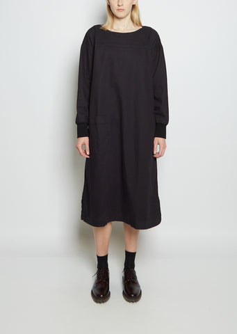 Cotton Twill Smock Dress