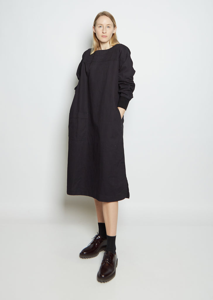 Cotton Twill Smock Dress