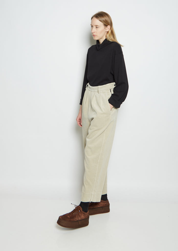 Cotton Corduroy Side Closure Trouser