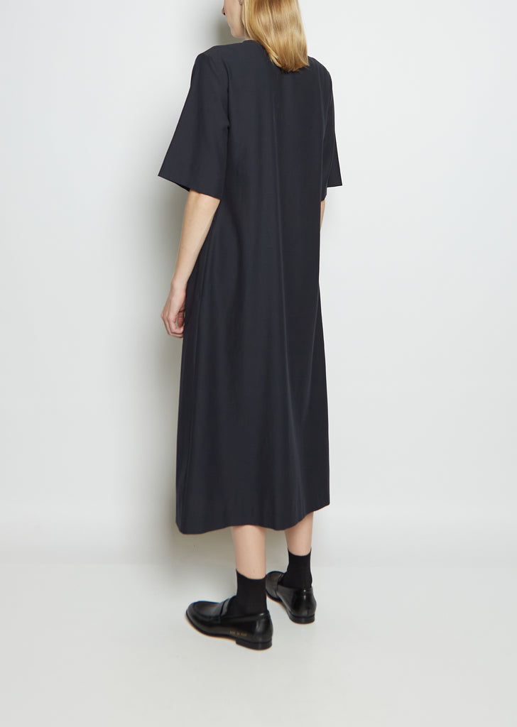 Cotton Twill Triple Pleat Dress
