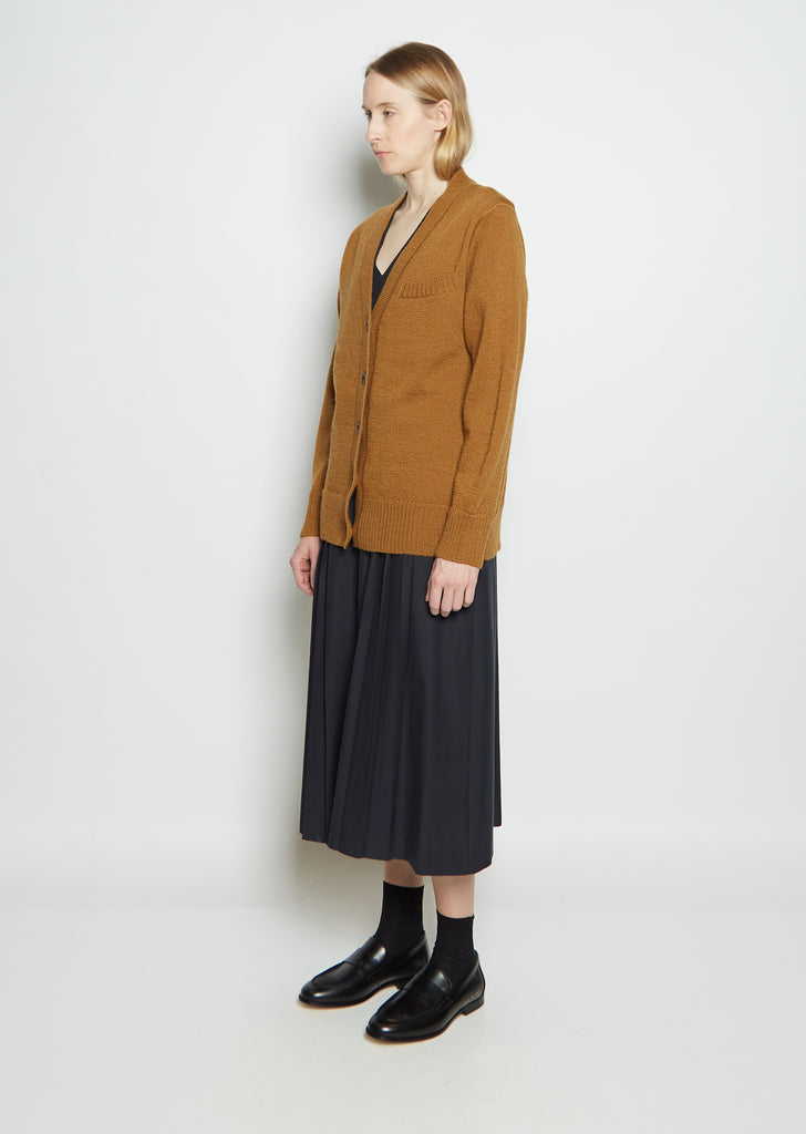 Wool Welt Pocket Cardigan