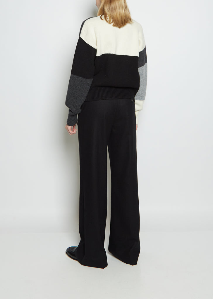 Wool and Cashmere Modernist Crew Neck