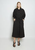 Two Pocket Cotton Gabardine Shirt Dress