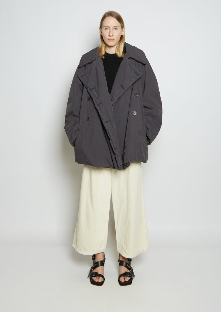 Wadded Short Cotton Trench