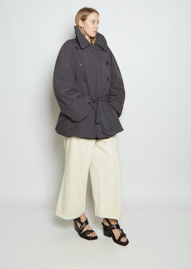Wadded Short Cotton Trench