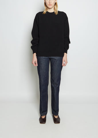 Super Fine Wool Rib Sweater