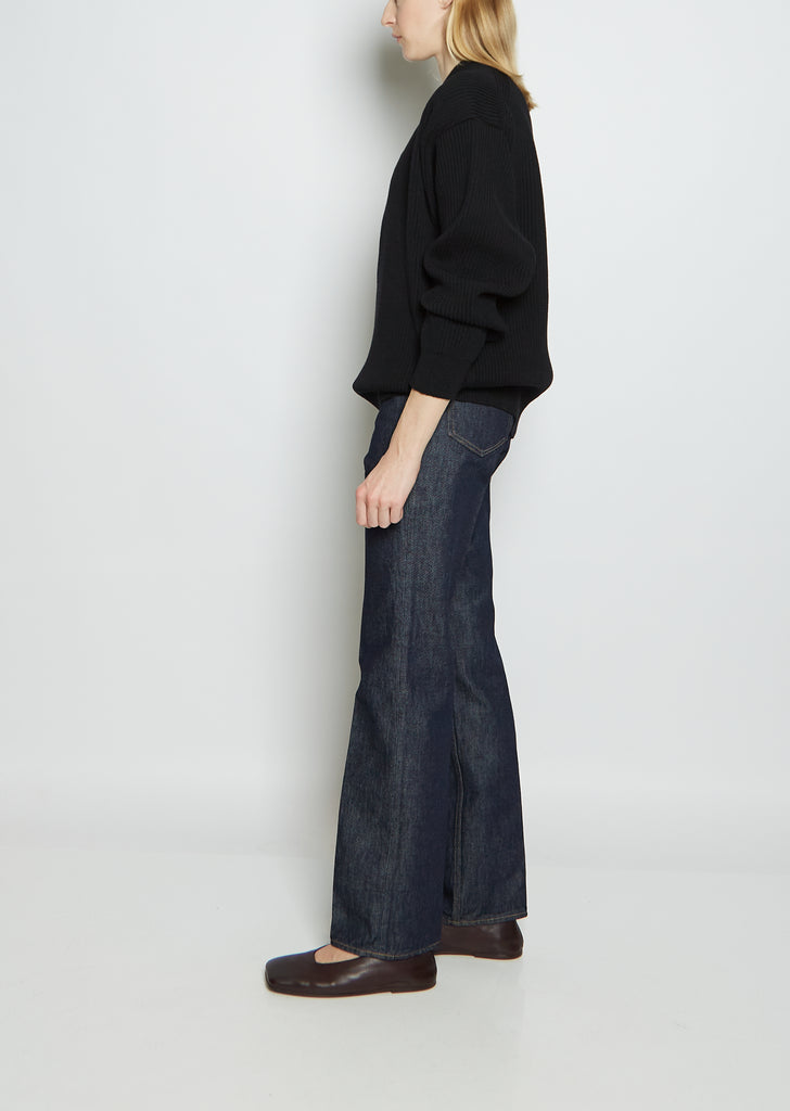 Super Fine Wool Rib Sweater